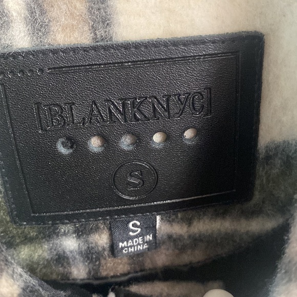 (A8) BLANK NYC Flannel Shacket in Outsider, Size Small, NWT - Picture 6 of 12